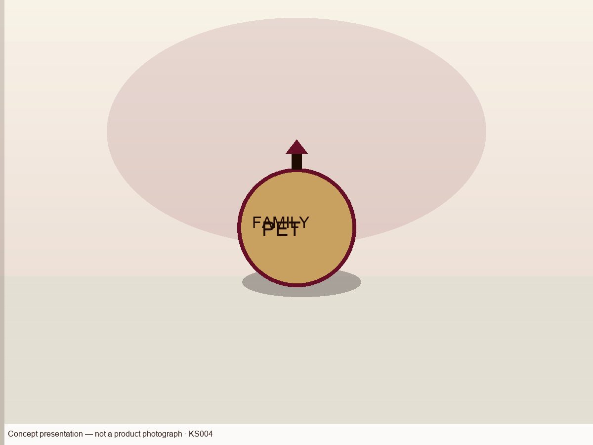 Concept still-life of Personalized Family Name Ornament