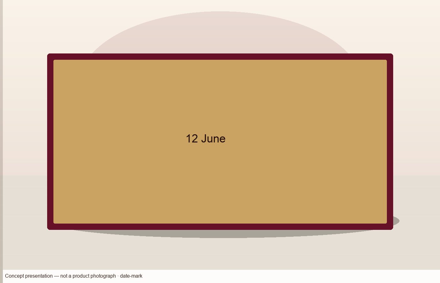 Concept scene: A date worth marking